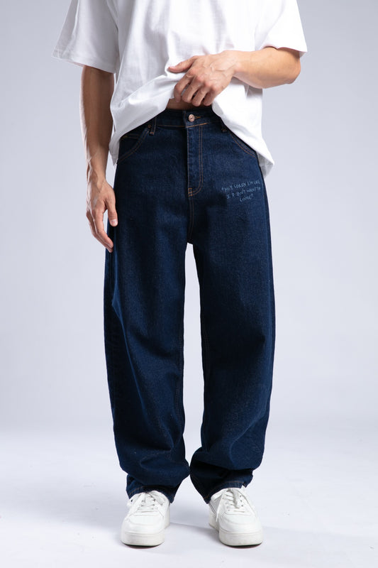 Nakışlı Baggy Jean