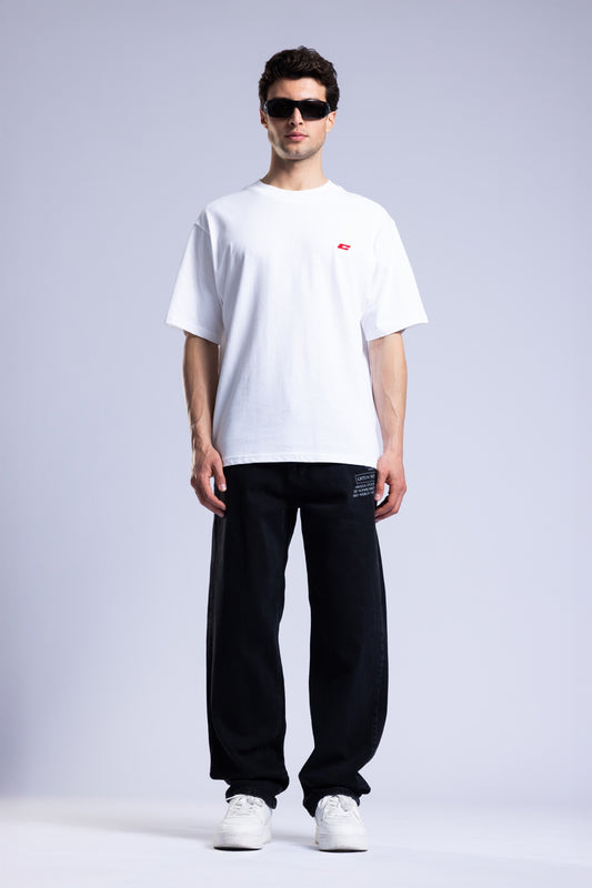 Baskılı Baggy Jean