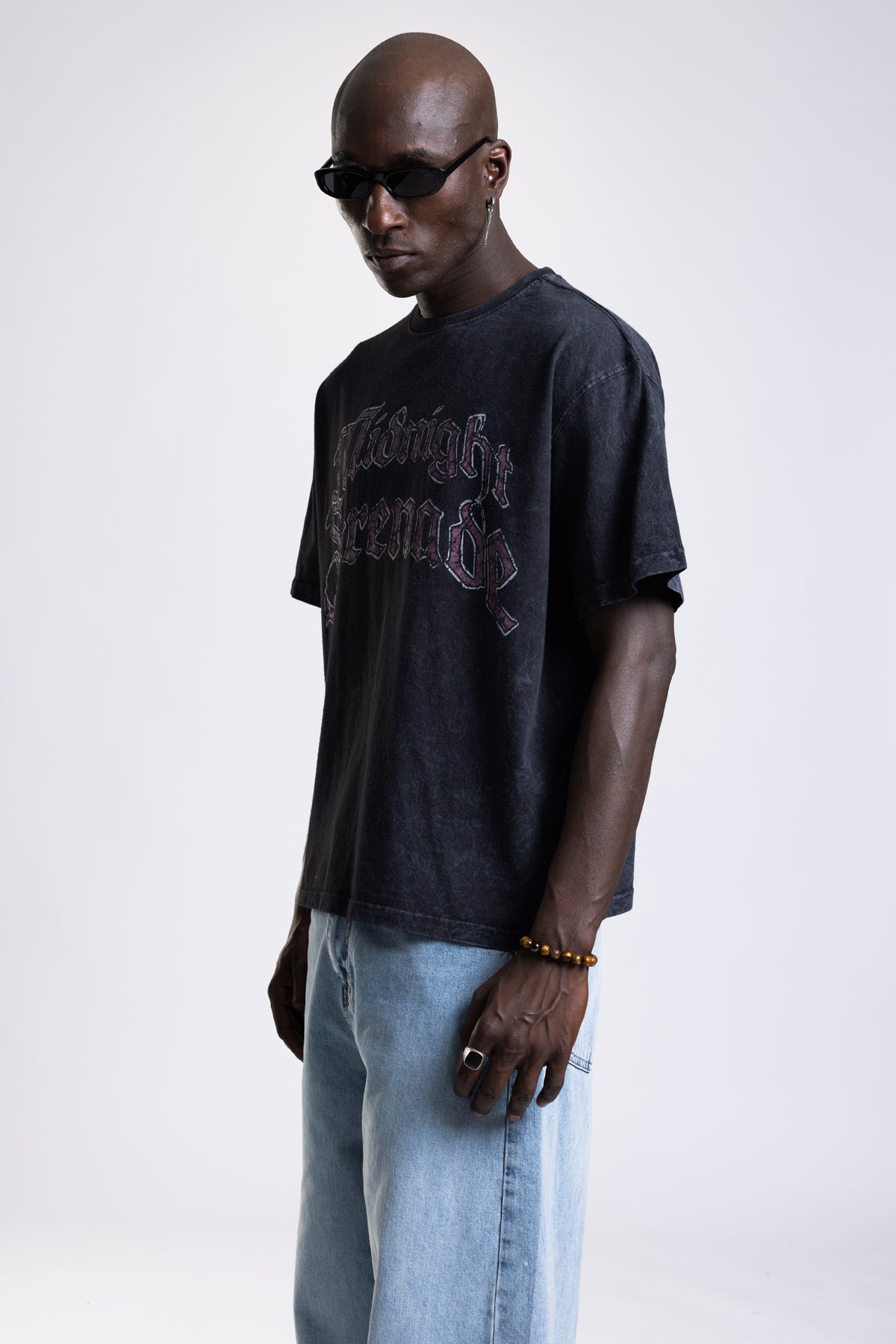 Yıkamalı Baskılı T-shirt