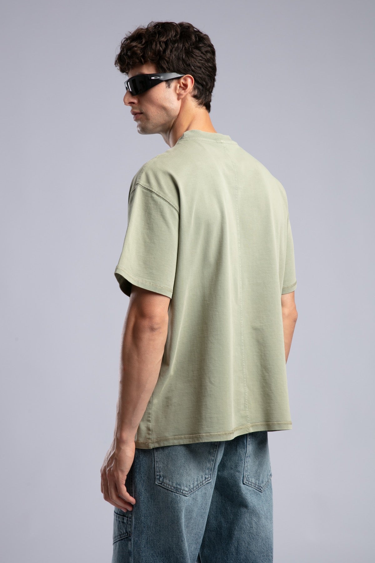 Loose Fit Yıkamalı Basic T-shirt