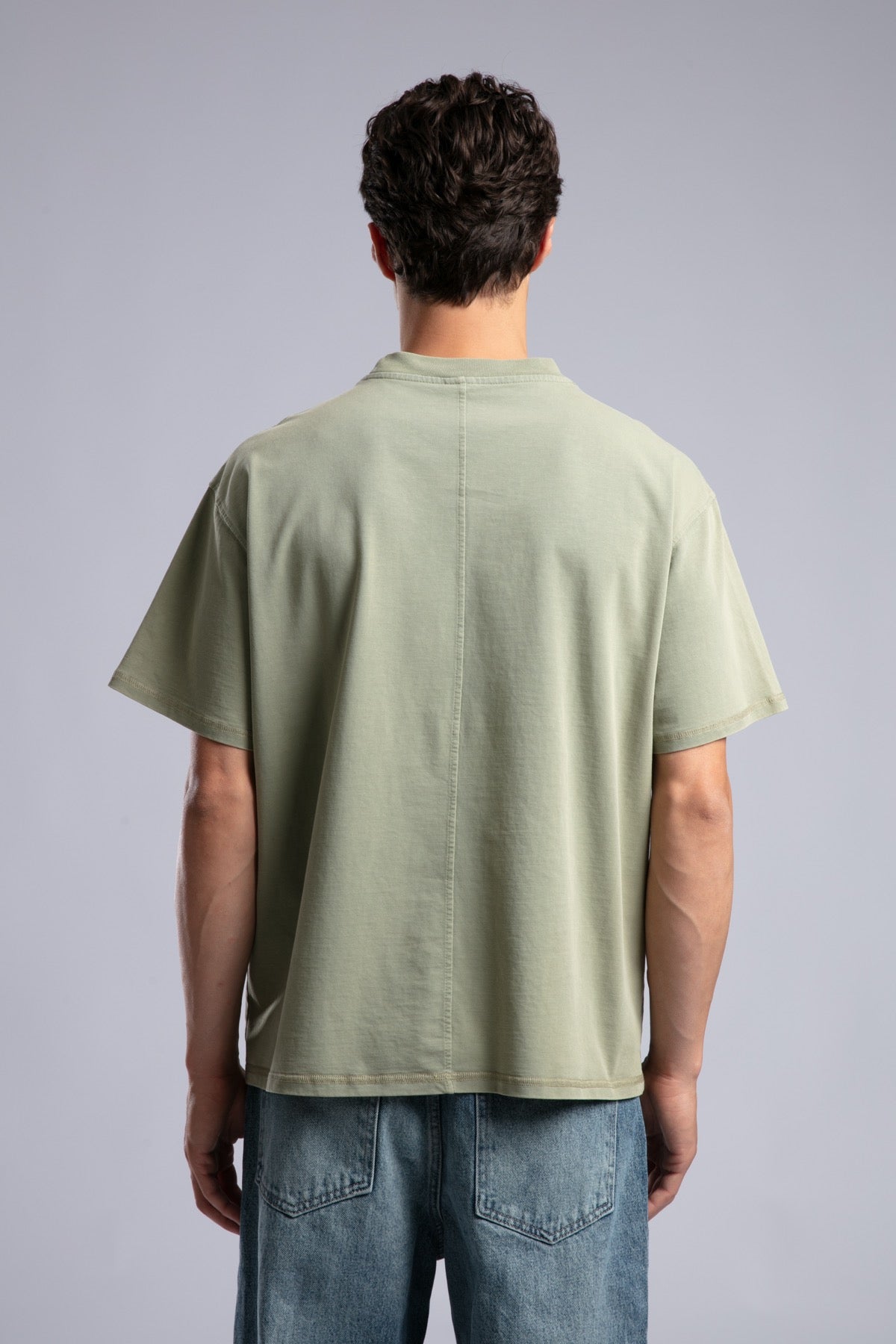 Loose Fit Yıkamalı Basic T-shirt