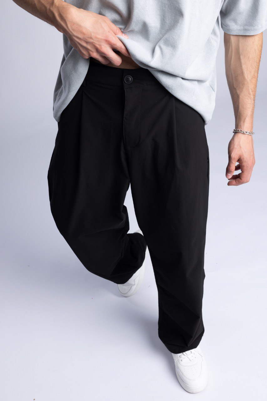 Pile Detaylı Kumaş Pantolon