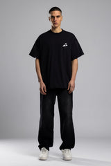 Kabartmalı Baskılı Oversize T-shirt