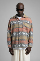 Desenli Kaşe Gömlek