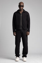 Diyagonal Fermuarlı Ceket