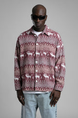 Desenli Kaşe Gömlek