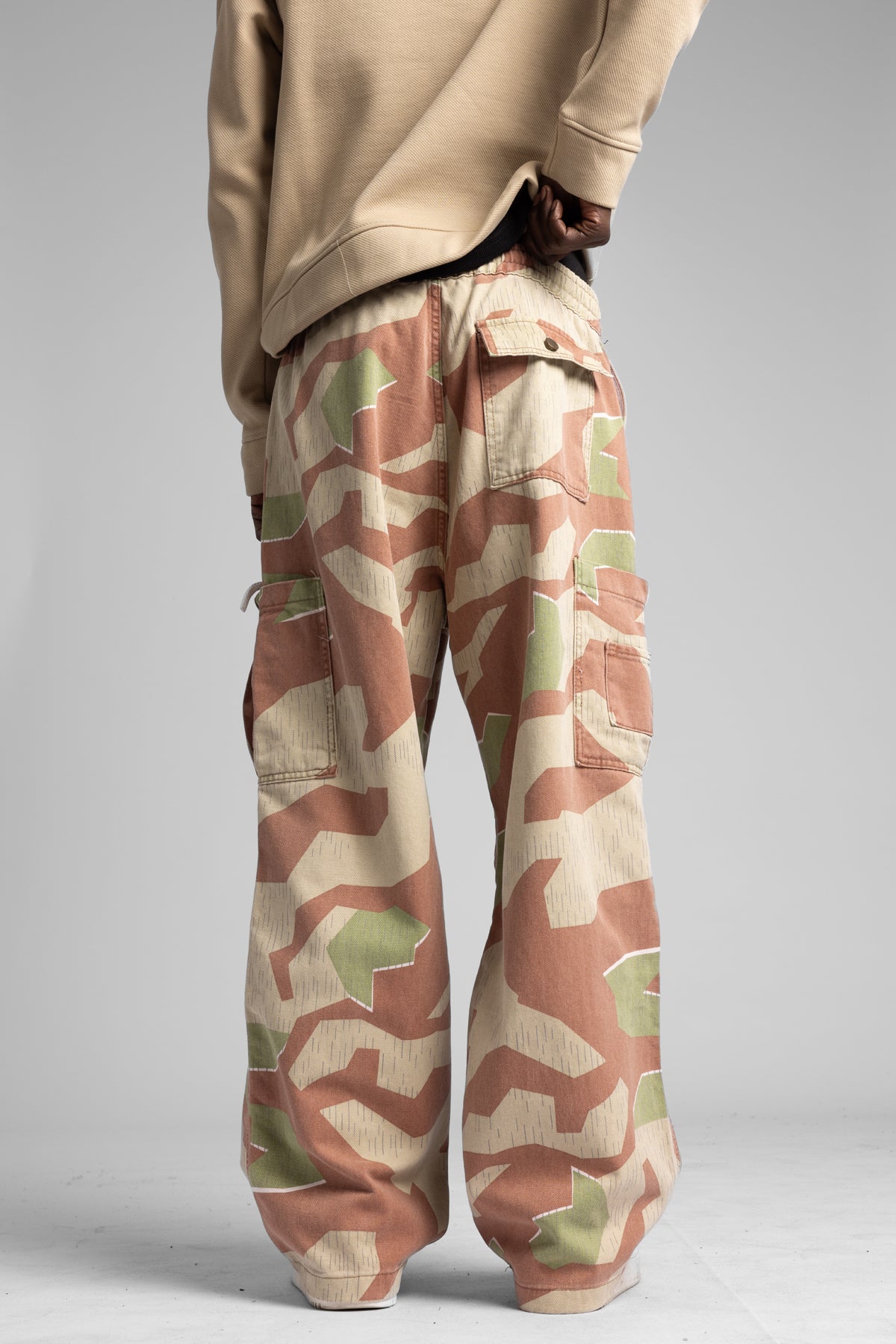 Kamuflaj Desenli Kargo Pantolon