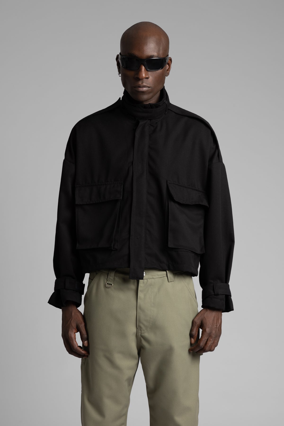 Şerit Detaylı Utility Denim Ceket