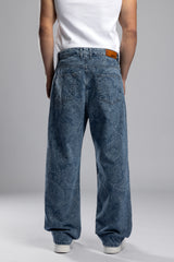 Paisley Desenli Baggy Jean