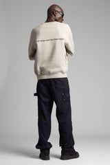 Kabartmalı Yazı Detaylı Sweatshirt