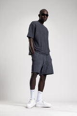 Yıkamalı T-Shirt & Şort Takım