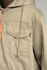 Çok Cepli Kapüşonlu Ceket