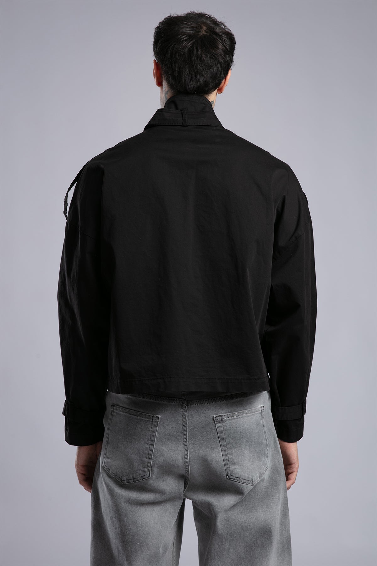 Şerit Detaylı Utility Ceket