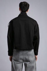 Şerit Detaylı Utility Ceket