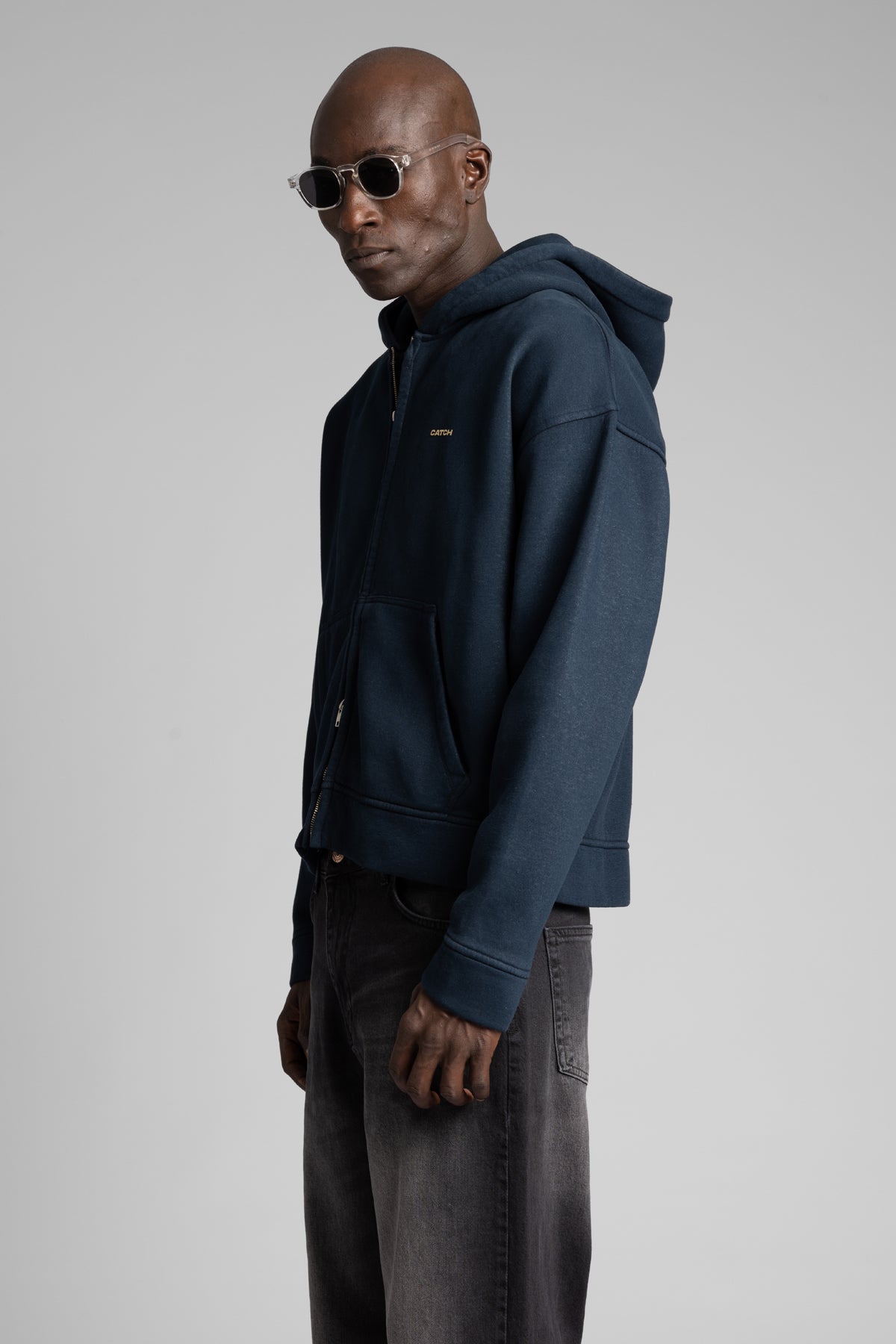 Kapüşonlu Fermuarlı Sweatshirt