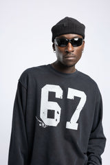 67 Baskılı Washed Oversize Sweatshirt 4|oldu-media-mtwznziy-lw1sc8|003