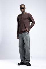 Henley Yaka Fitilli Düğmeli Uzun Kollu Sweatshirt 1|oldu-media-mupg156m-axh9fy|000