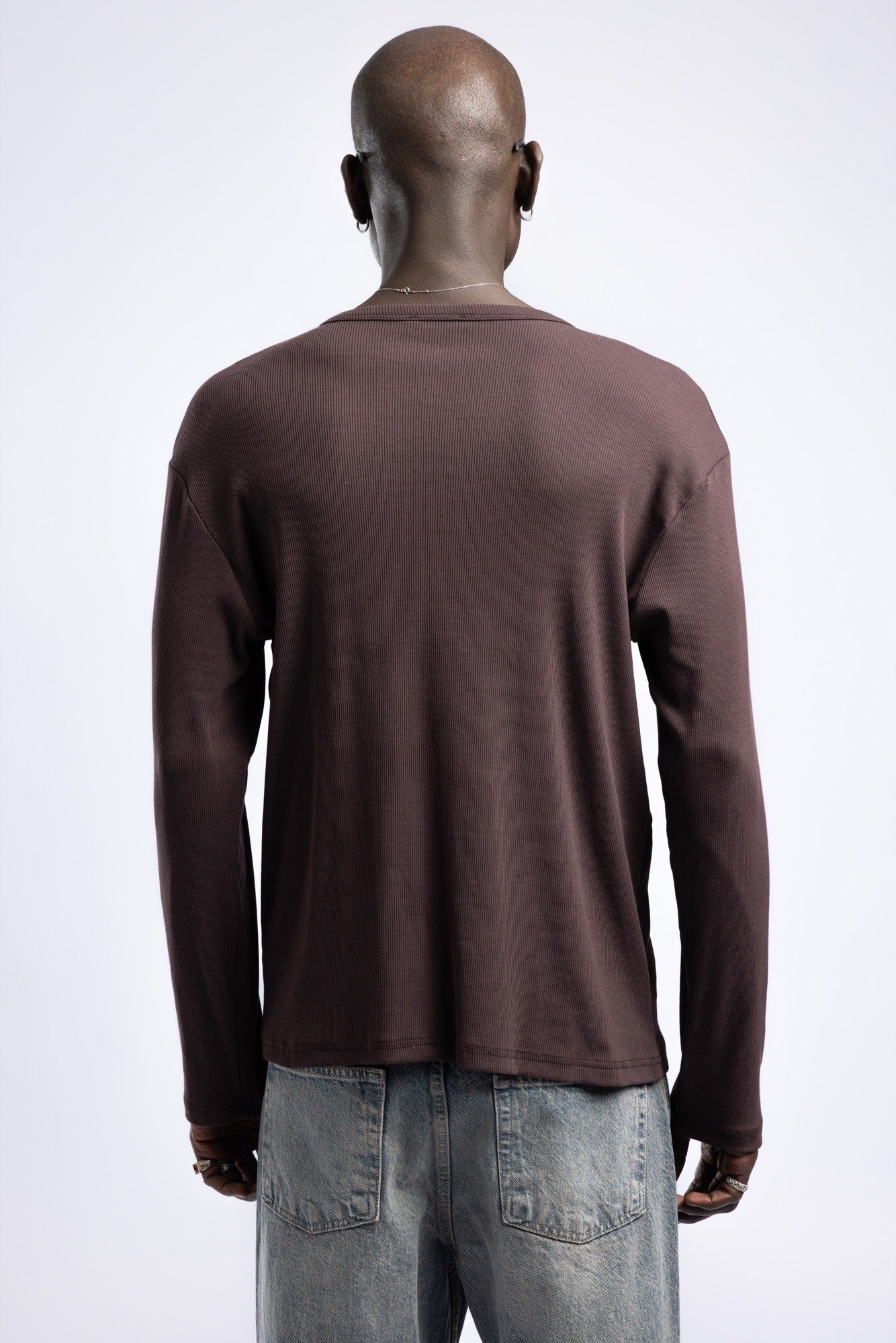 Henley Yaka Fitilli Düğmeli Uzun Kollu Sweatshirt 3|oldu-media-mupg156m-axh9fy|002