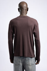 Henley Yaka Fitilli Düğmeli Uzun Kollu Sweatshirt 3|oldu-media-mupg156m-axh9fy|002
