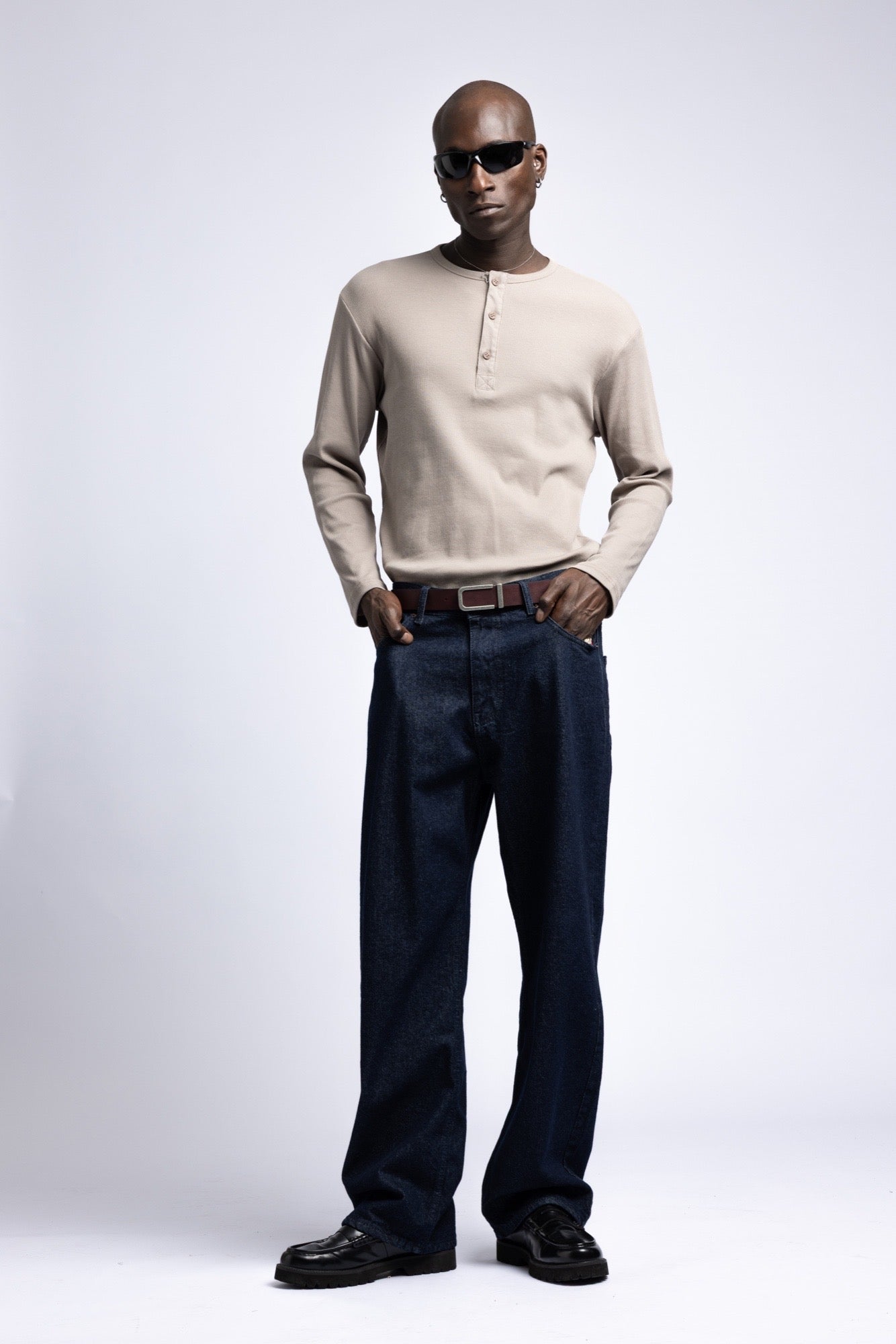 Henley Yaka Fitilli Düğmeli Uzun Kollu Sweatshirt 1|oldu-media-mupg132r-4j93l0|000