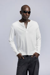 Henley Yaka Fitilli Düğmeli Uzun Kollu Sweatshirt 1|oldu-media-mupg1445-10005d|000