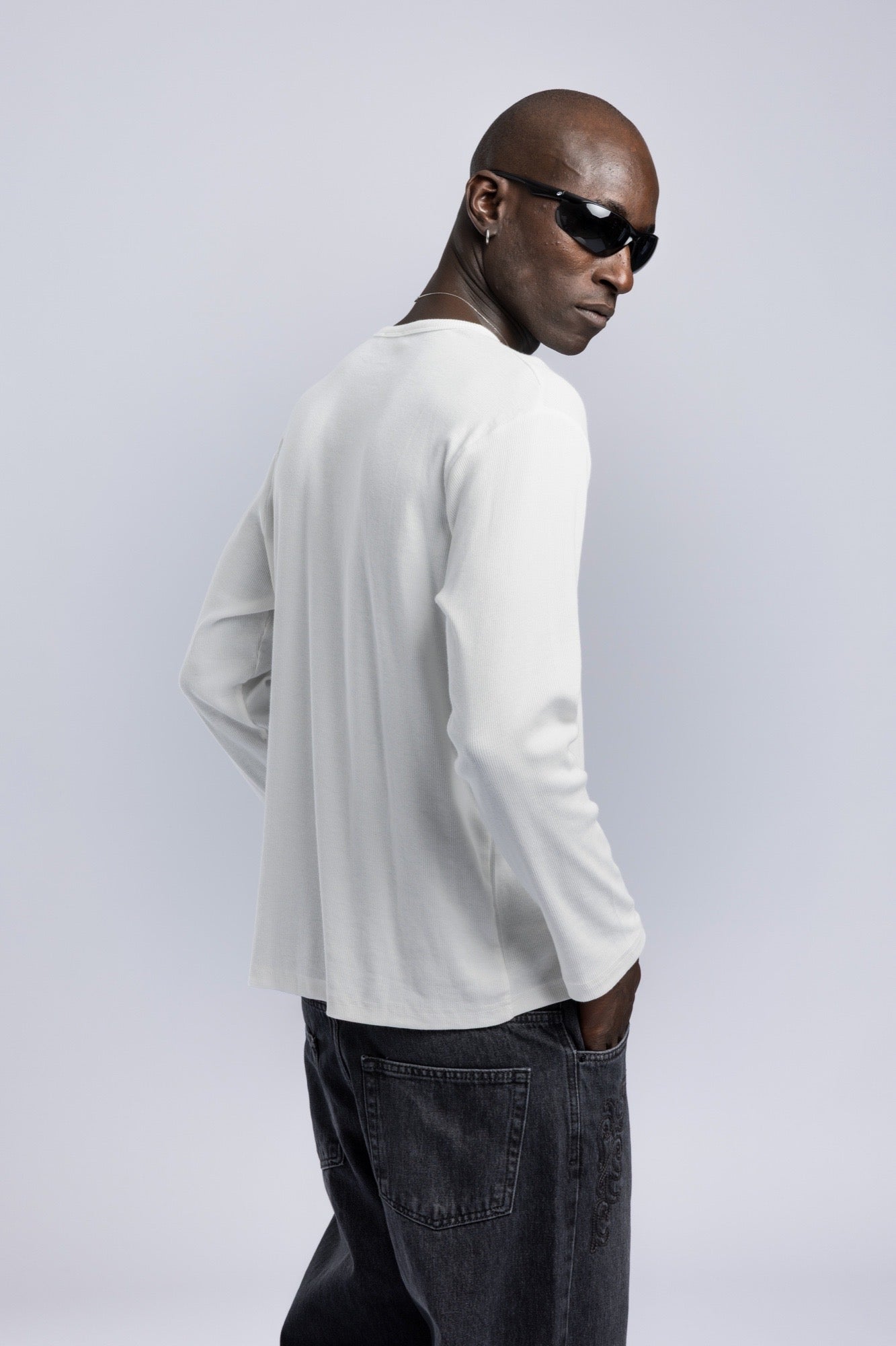 Henley Yaka Fitilli Düğmeli Uzun Kollu Sweatshirt 3|oldu-media-mupg1445-10005d|002