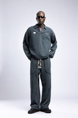 Polo Yaka Dugmeli Yazi Baskili Sweatshirt 1|oldu-media-mupg73ua-63iipj|000