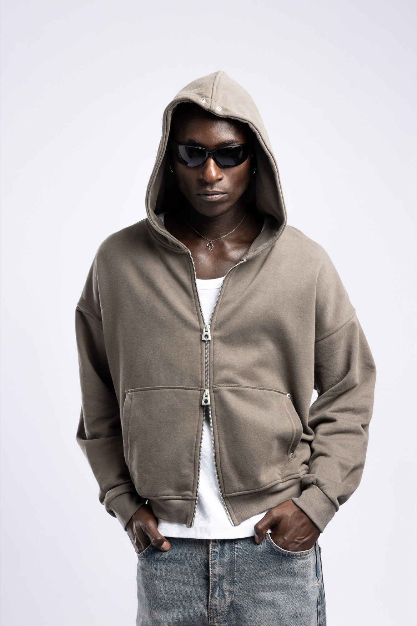 Çift Yönlü Fermuarlı Kapüşonlu Sweatshirt 2|oldu-media-mupt9184-st2w5k|001