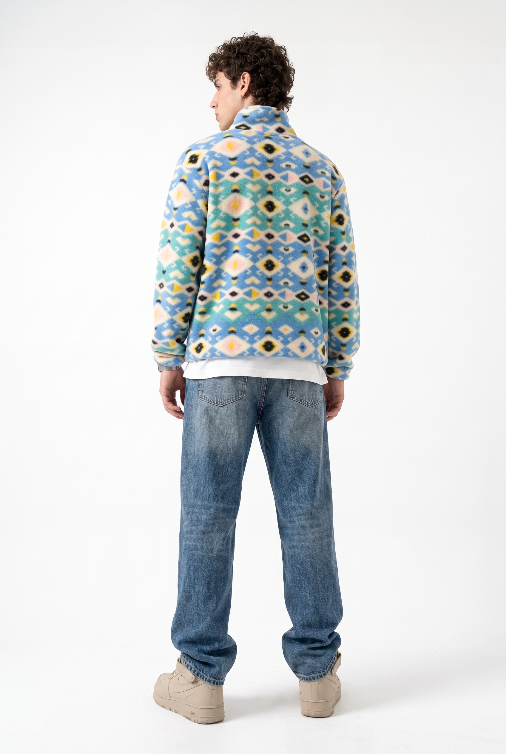 Fermuarlı Beli Büzgülü Oversize Polar Sweatshirt 4|oldu-media-mv6g1vko-vrr69o|003