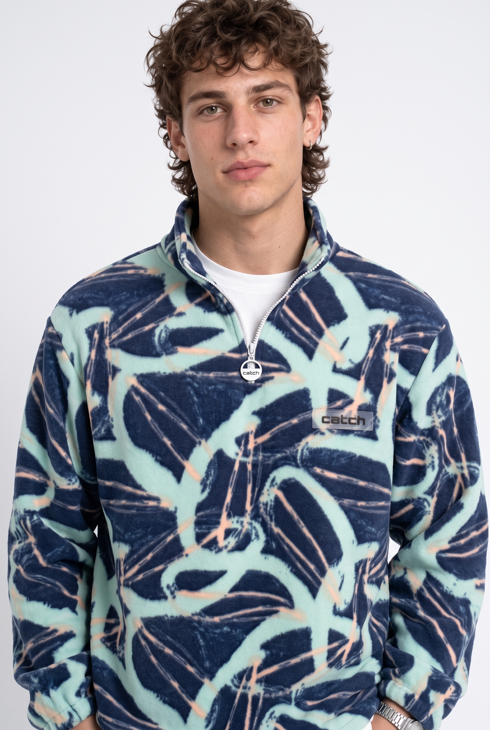 Fermuarlı Beli Büzgülü Oversize Polar Sweatshirt 2|oldu-media-mv6g1wec-atnz0m|001