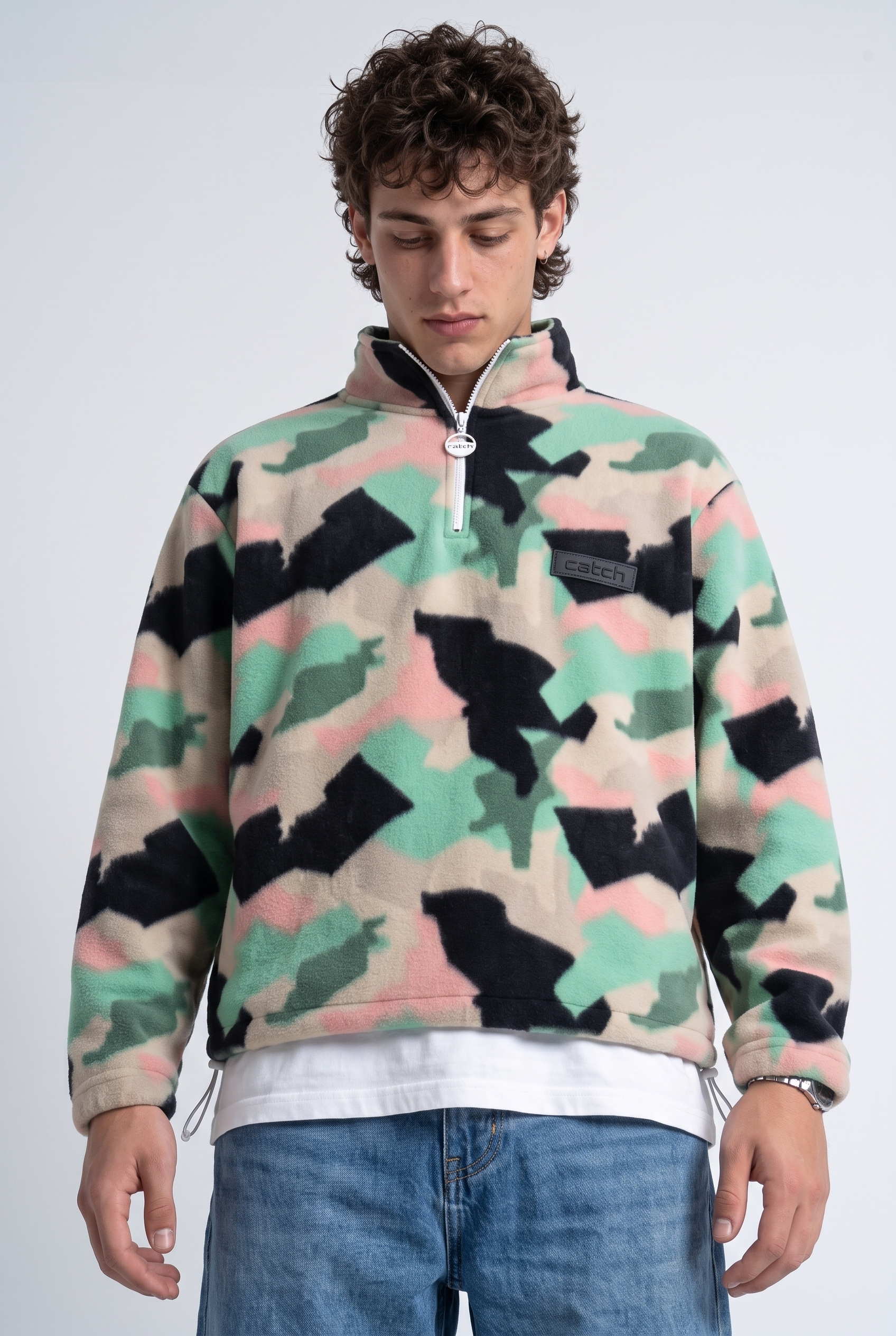 Fermuarlı Beli Büzgülü Oversize Polar Sweatshirt 2|oldu-media-mv6g1xax-2o5n3s|001