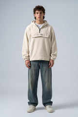 Yarım Fermuarlı Kapüşonlu Polar Sweatshirt 2|oldu-media-mvf9d9bu-pvdvan|001