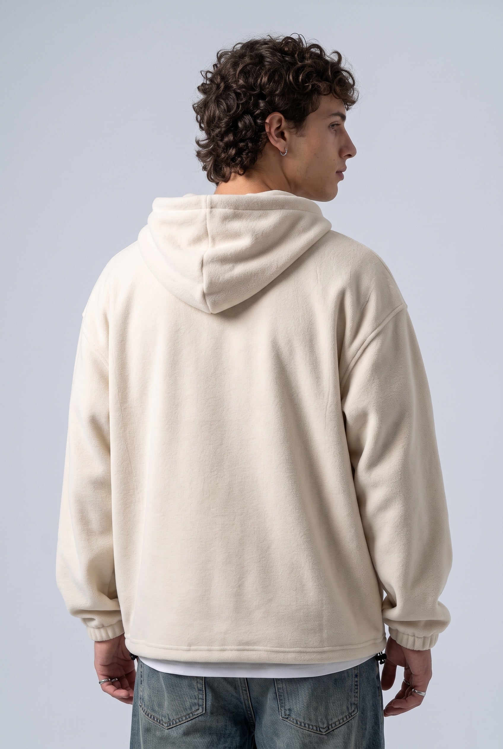 Yarım Fermuarlı Kapüşonlu Polar Sweatshirt 5|oldu-media-mvf9d9bu-pvdvan|004