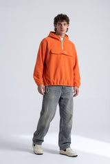 Yarım Fermuarlı Kapüşonlu Polar Sweatshirt 2|oldu-media-mvf9dabv-fklb25|001