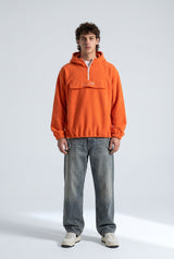 Yarım Fermuarlı Kapüşonlu Polar Sweatshirt 3|oldu-media-mvf9dabv-fklb25|002
