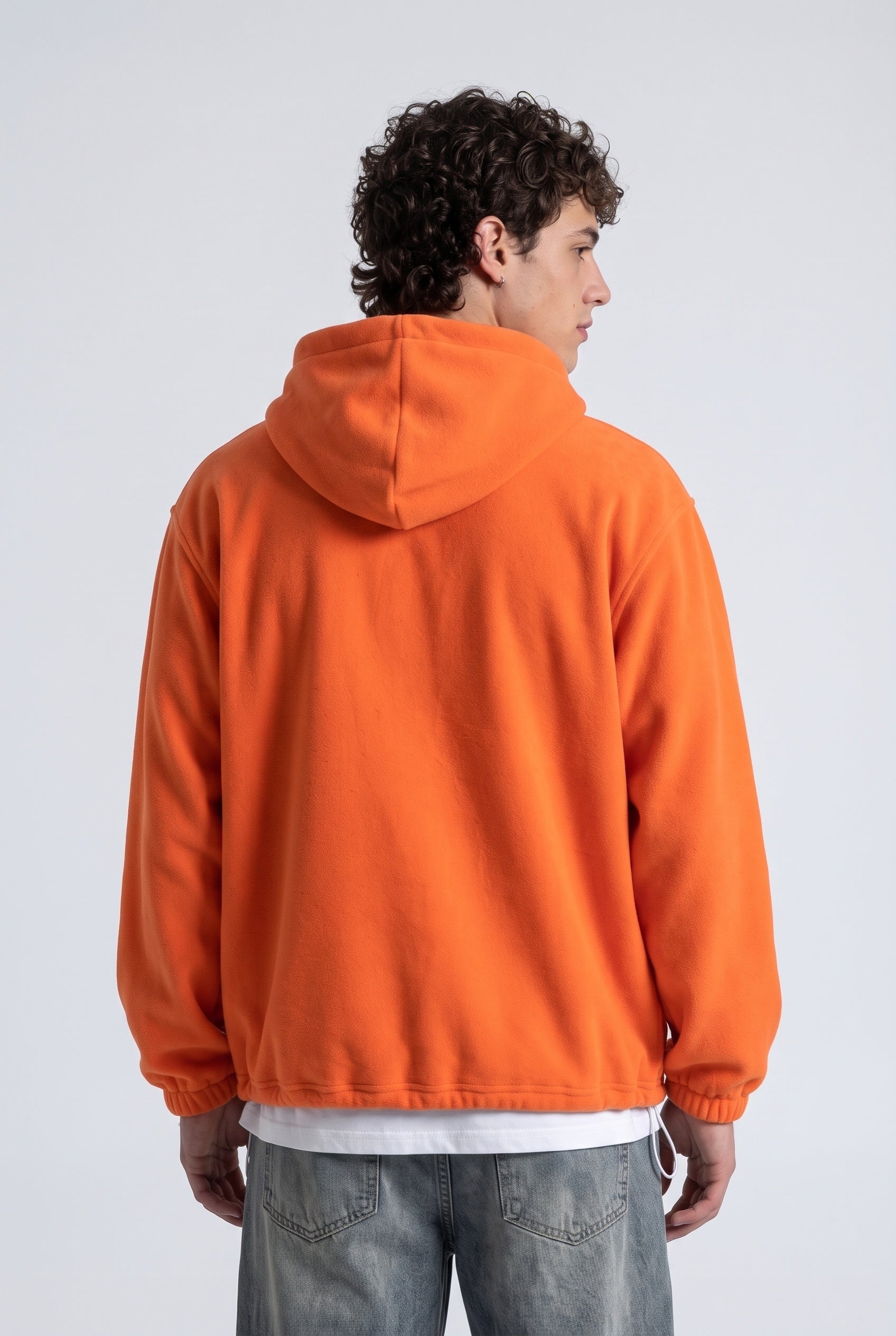 Yarım Fermuarlı Kapüşonlu Polar Sweatshirt 5|oldu-media-mvf9dabv-fklb25|004