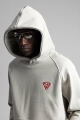 Minimal Nakış Detaylı Kapüşonlu Sweatshirt