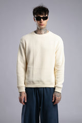 Arka Nakışlı Triko Kazak