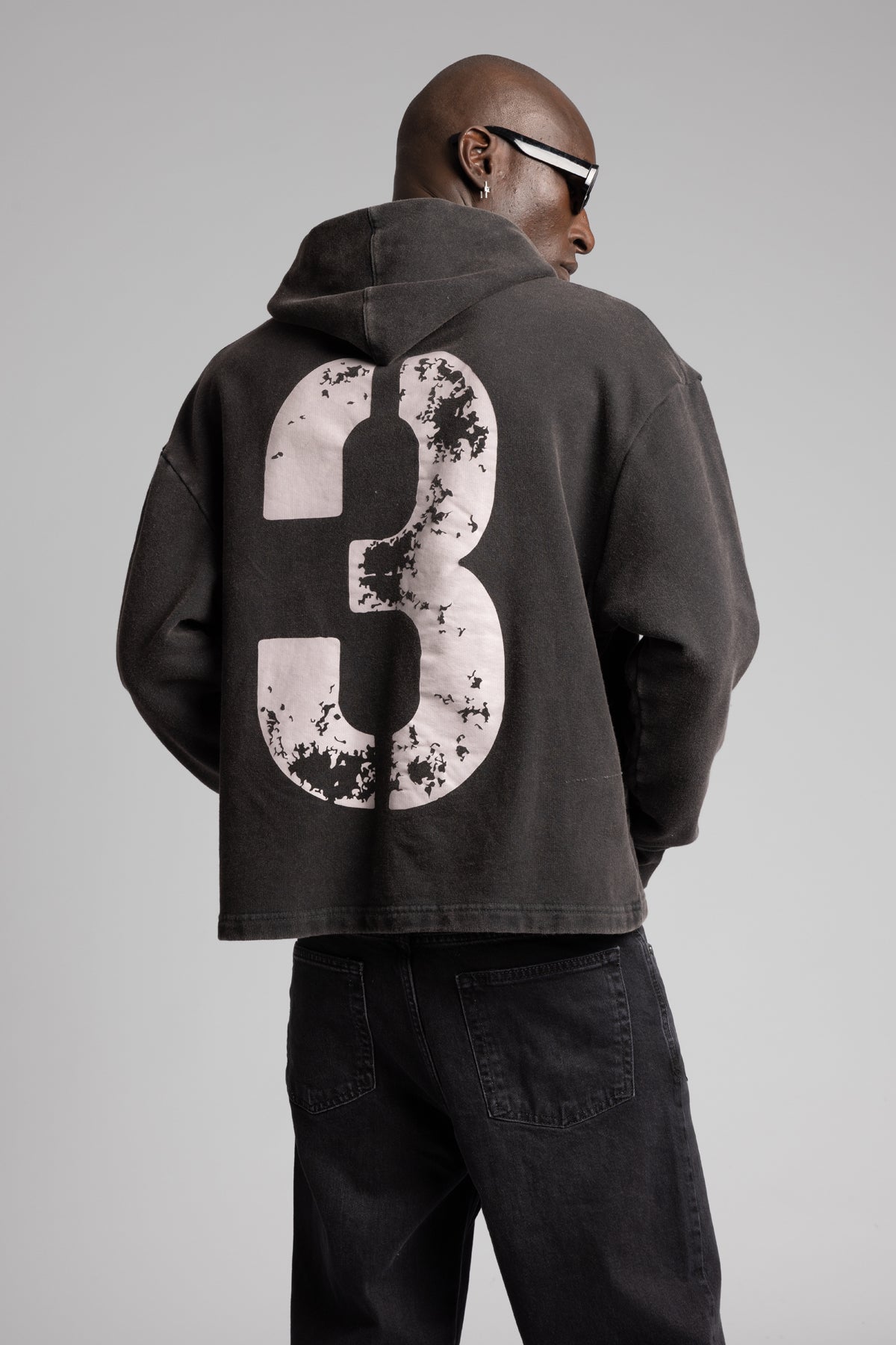 Baskılı Fermuarlı Sweatshirt