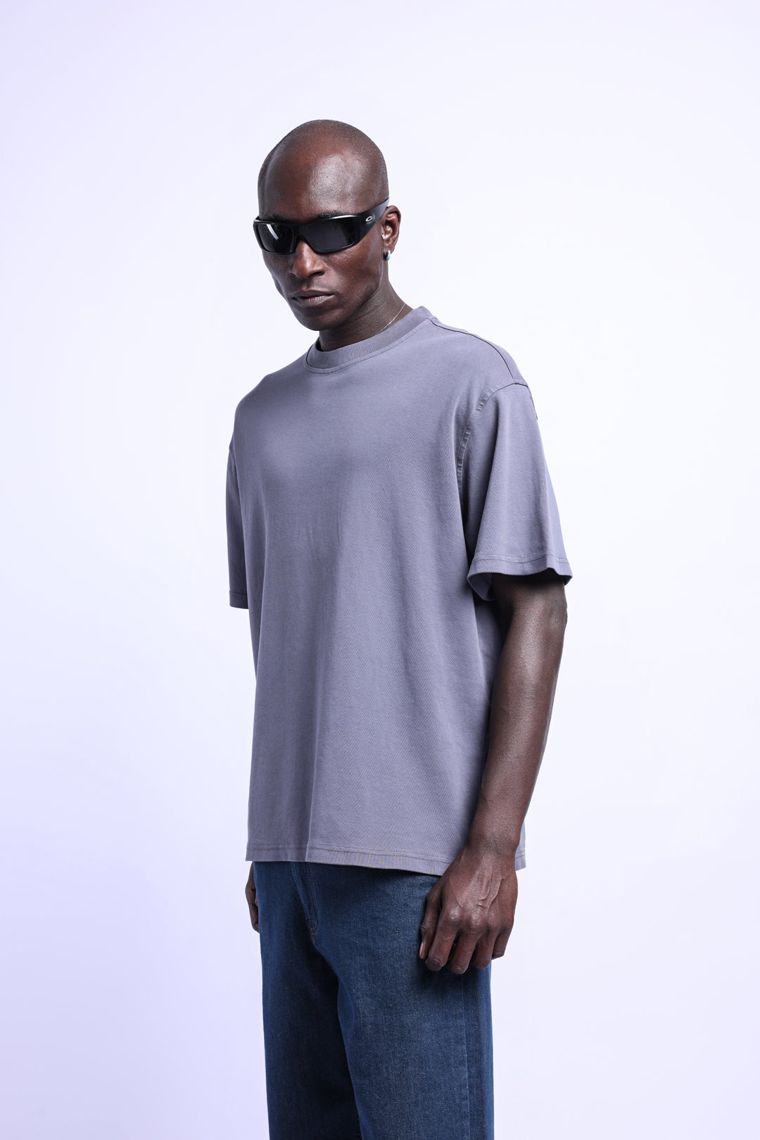 Blurred Silhouette Oversize T-Shirt