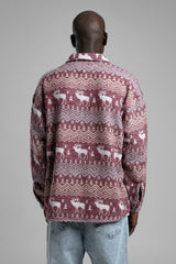 Desenli Kaşe Gömlek