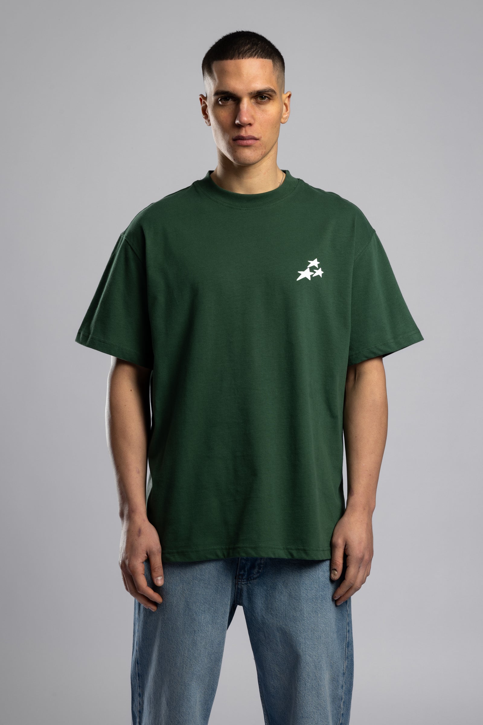 Kabartmalı Baskılı Oversize T-shirt