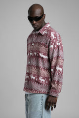 Desenli Kaşe Gömlek