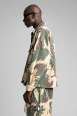 Flap Kargo Cepli Desenli Gömlek