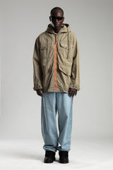 Çok Cepli Kapüşonlu Ceket