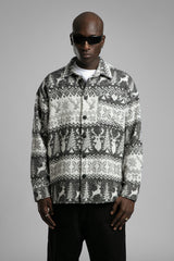 Desenli Kaşe Gömlek