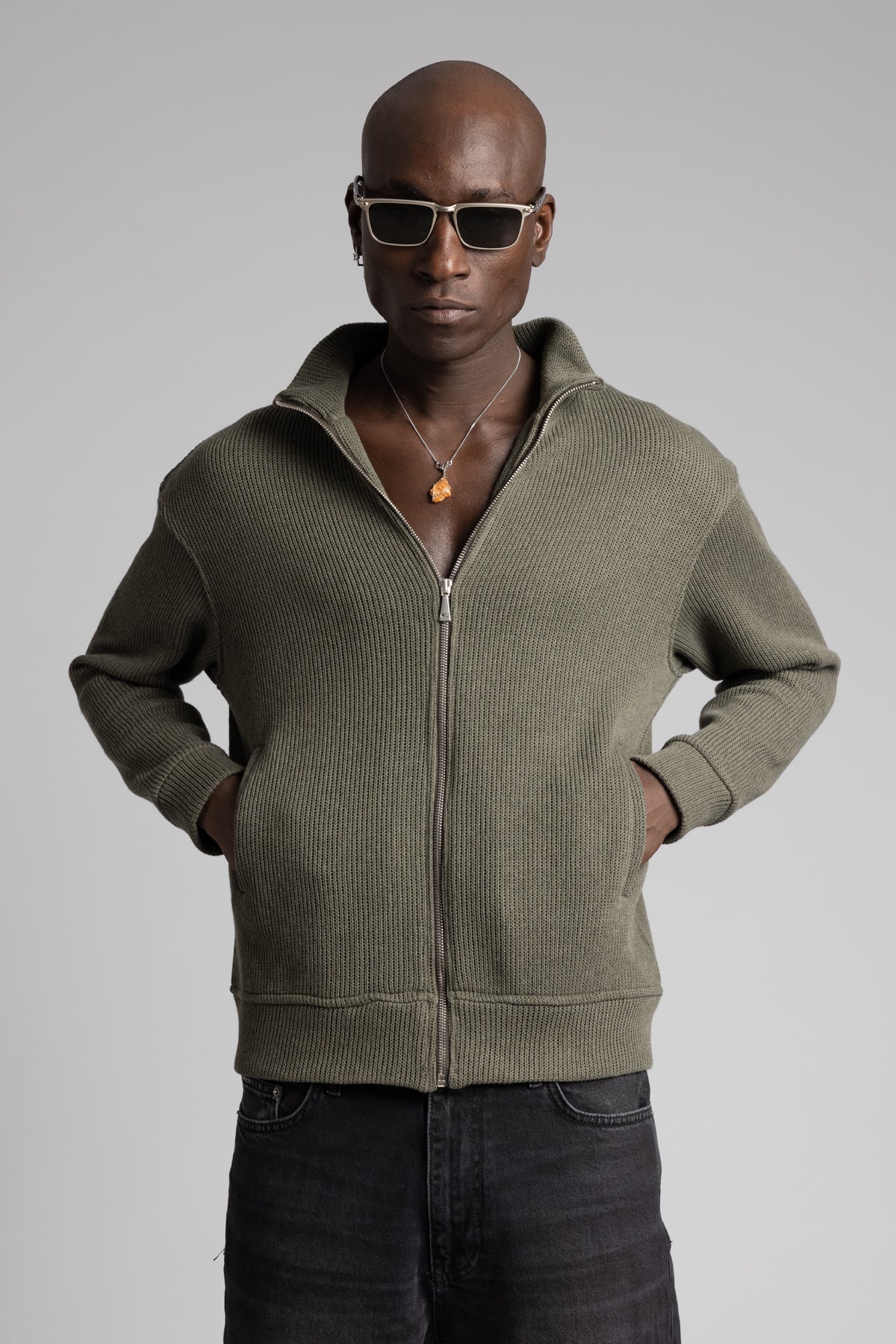 The Art Of Living Fermuarlı Triko Kazak