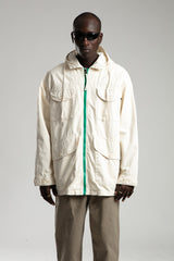 Çok Cepli Kapüşonlu Ceket