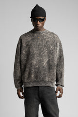 Basic Yıkamalı Sweatshirt