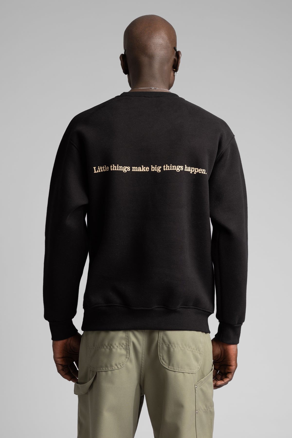 Kabartmalı Yazı Detaylı Sweatshirt